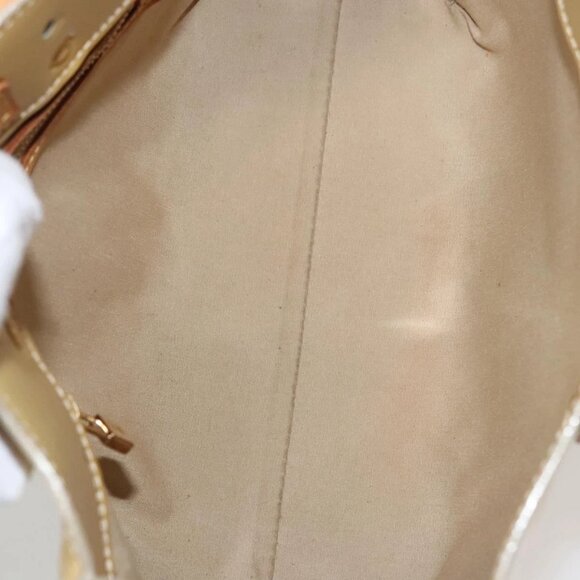 LOUIS VUITTON Monogram Vernis Reade PM Hand Bag Beige M91334 LV Auth BD1369 - Picture 13 of 16